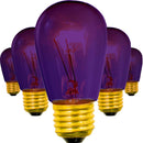 Purple S14 Edison Light Bulbs by Lee Display