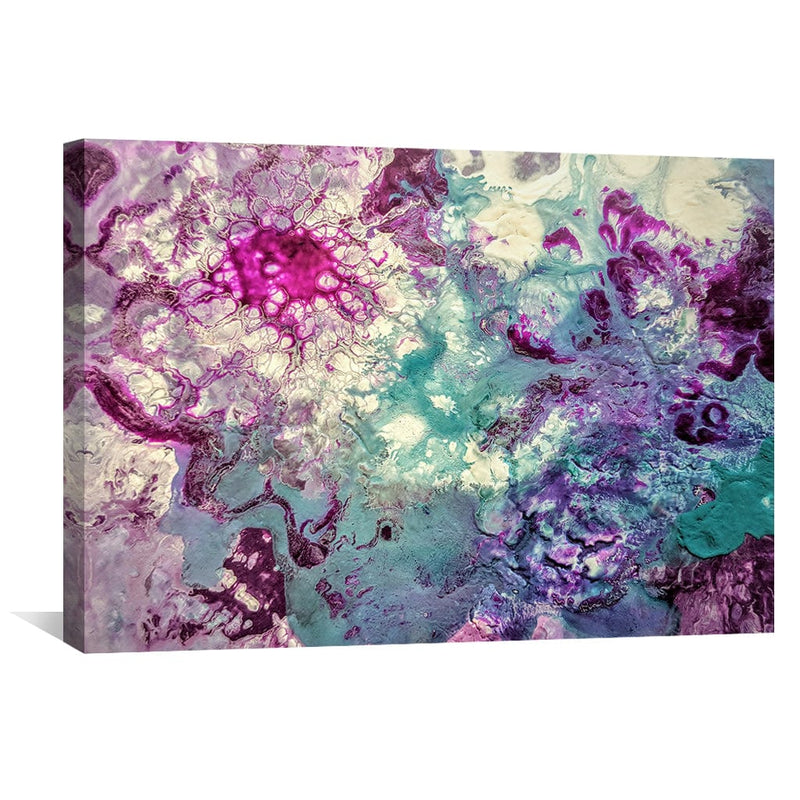 Purple Teal Melody Canvas