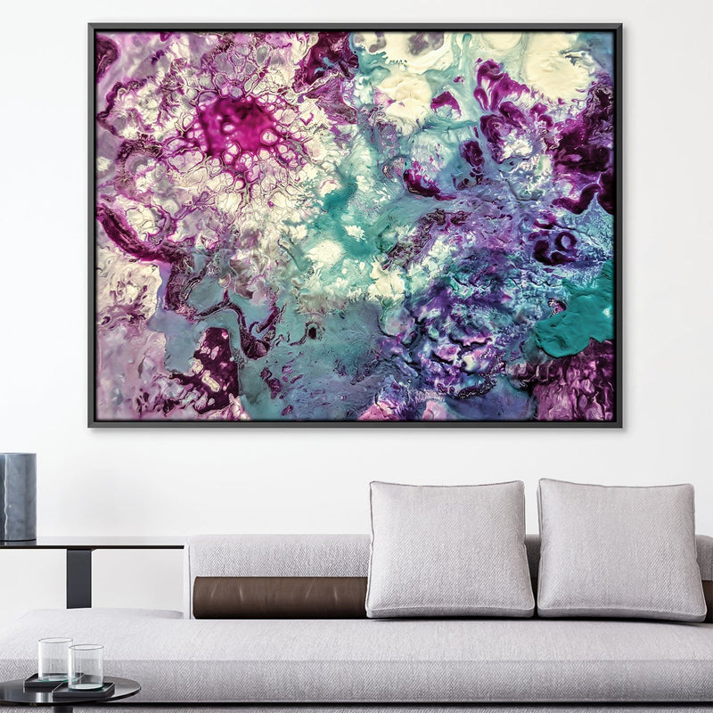 Purple Teal Melody Canvas