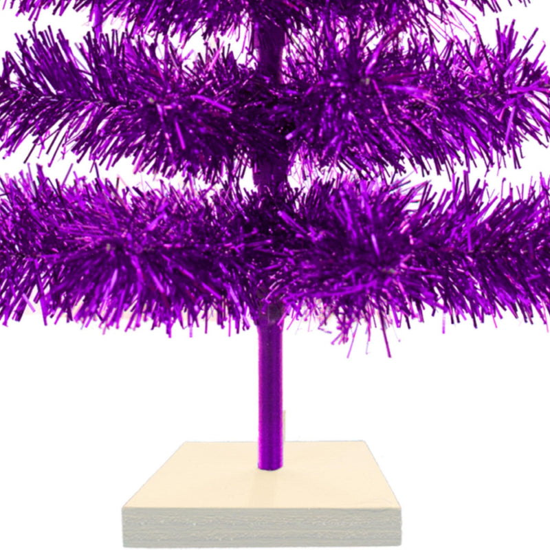 Purple Tinsel Christmas Tree