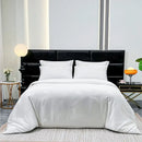GobekUsa Jacquard Satin Duvet Cover Set - Luxury Solid Soft Quilt Kit