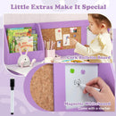 Kids Table and Chair Set for Arts Crafts Homework Home School-Purple by LJGDeals