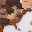 Wooden Location Pins