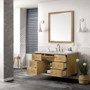 James Martin Laurent 48" Dual Mount Single Bathroom Vanity, Light Natural Oak