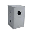 2-tier Litter Hidden Cat House With Anti-toppling Device by LJGDeals