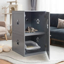 2-tier Litter Hidden Cat House With Anti-toppling Device by LJGDeals