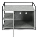 Enclosure Hidden Litter Furniture Cabinet with 2-Tier Storage Shelf by LJGDeals