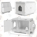 Large Wooden Cat Litter Box Enclosure with the Storage Rack by LJGDeals