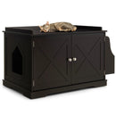 Large Wooden Cat Litter Box Enclosure with the Storage Rack by LJGDeals