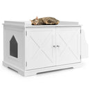 Large Wooden Cat Litter Box Enclosure with the Storage Rack by LJGDeals