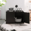 Large Wooden Cat Litter Box Enclosure with the Storage Rack by LJGDeals