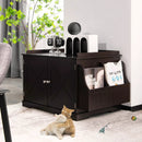 Large Wooden Cat Litter Box Enclosure with the Storage Rack by LJGDeals