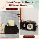 Large Wooden Cat Litter Box Enclosure with the Storage Rack by LJGDeals