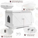 Large Wooden Cat Litter Box Enclosure with the Storage Rack by LJGDeals