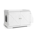 Large Wooden Cat Litter Box Enclosure with the Storage Rack by LJGDeals