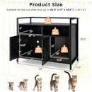 Hidden Cat Washroom with Double Doors and Scratch Cardboard by LJGDeals