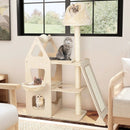 Multi-Level Cat Tree with Sisal Scratching Post-Beige by LJGDeals