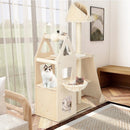 Multi-Level Cat Tree with Sisal Scratching Post-Beige by LJGDeals