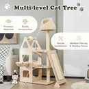 Multi-Level Cat Tree with Sisal Scratching Post-Beige by LJGDeals