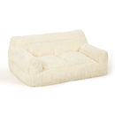2-Seat Faux Fur Bean Bag Sofa