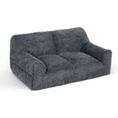 2-Seat Faux Fur Bean Bag Sofa