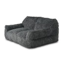 2-Seat Faux Fur Bean Bag Sofa