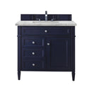 James Martin Brittany 36" Single Bathroom Vanity, Victory Blue