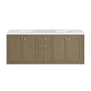 James Martin Chicago 72" Double Bathroom Vanity, Walnut Whisper