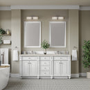 James Martin Bristol 72" Double Bathroom Vanity, Bright White
