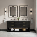 James Martin Lucian 72" Double Bathroom Vanity, Carbon Oak