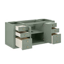 James Martin Chicago 60" Single Bathroom Vanity, Smokey Celadon