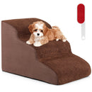 3-Tier Non-Slip Dog Steps with High-Density Sponge and Silicone Paw Prints-Gray by LJGDeals