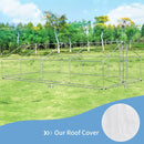 26.2 x 9.5 ft Large Walk-In Chicken Coop with Roof Cover by LJGDeals