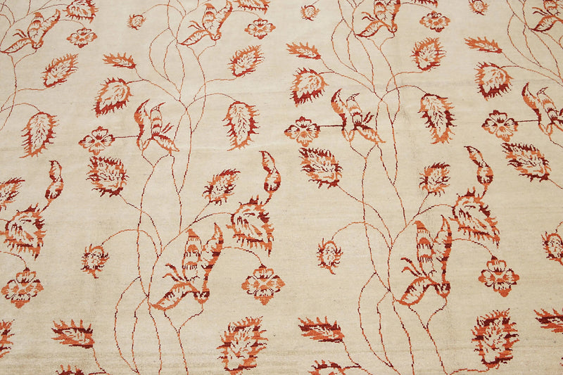 8' x 10' Hand Knotted Vegetable Dyes Oriental Area rug Beige