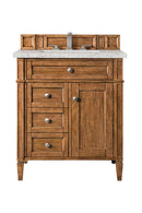 James Martin Brittany 30" Single Bathroom Vanity, Saddle Brown
