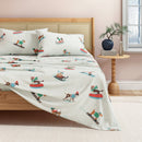 Turkish Cotton Christmas Flannel Sheet Set - Whittaker Collection by Great Bay Home