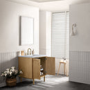 James Martin Laurent 30" Dual Mount Single Bathroom Vanity, Light Natural Oak