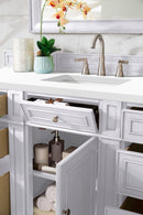 James Martin Bristol 60" Single Bathroom Vanity, Bright White