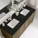 James Martin Chicago 60" Double Bathroom Vanity, Walnut Whisper