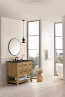 James Martin Breckenridge 36" Single Bathroom Vanity, Light Natural Oak