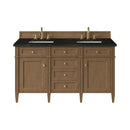 James Martin Brittany 60" Double Bathroom Vanity, Pecan