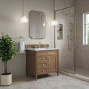 James Martin Brittany 36" Single Bathroom Vanity, Pecan