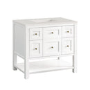 James Martin Breckenridge 36" Single Bathroom Vanity, Bright White