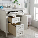 James Martin Brittany 30" Single Bathroom Vanity, Bright White