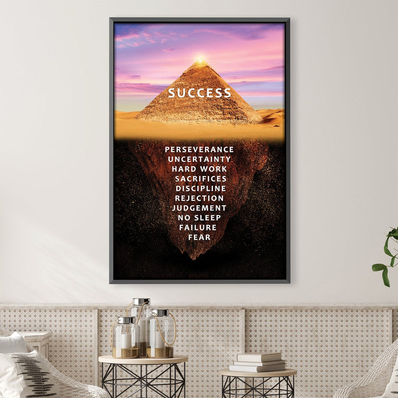 Pyramid of Success Canvas