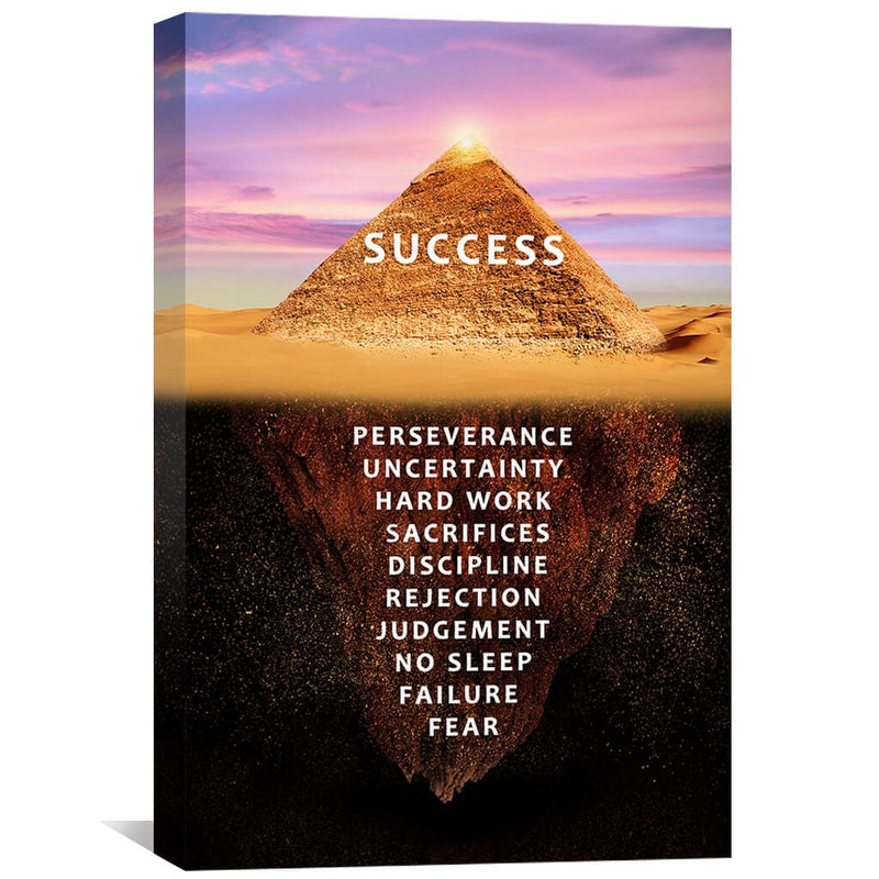 Pyramid of Success Canvas