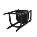 Pyrla 26" Upholstered Counter Stool with Curved Cane Back and Wood Legs