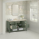 James Martin Breckenridge 60" Single Bathroom Vanity, Smokey Celadon