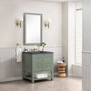 James Martin Breckenridge 30" Single Bathroom Vanity, Smokey Celadon