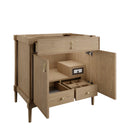 James Martin Kinnsden 36" Single Bathroom Vanity, Weathered Oak